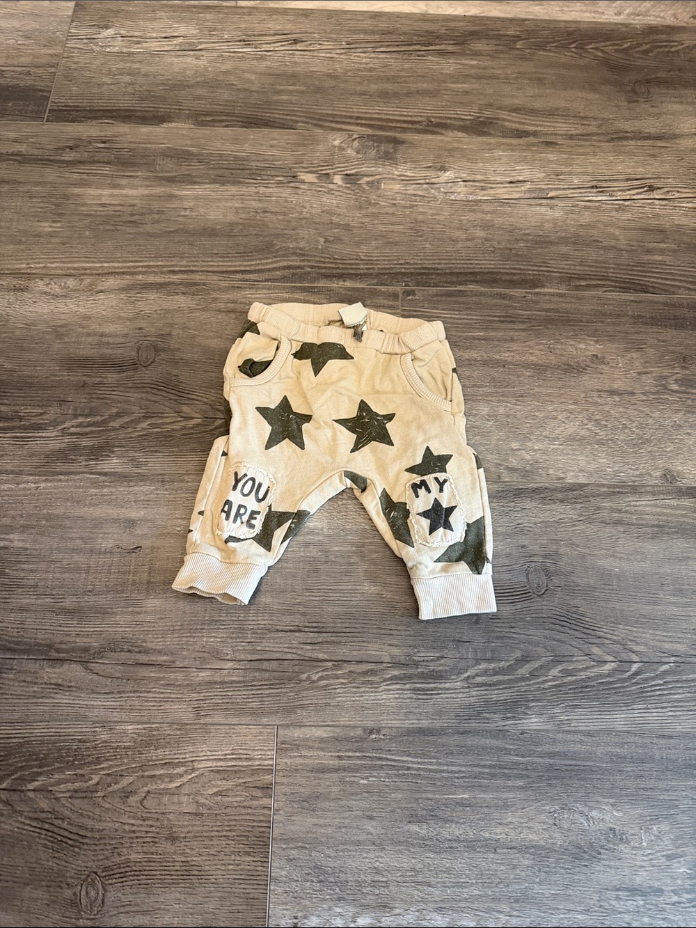 Zara Kids Beige Star Jogger Pants‎